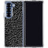 Elephant Print Black Galaxy Z Fold6 Clear Case